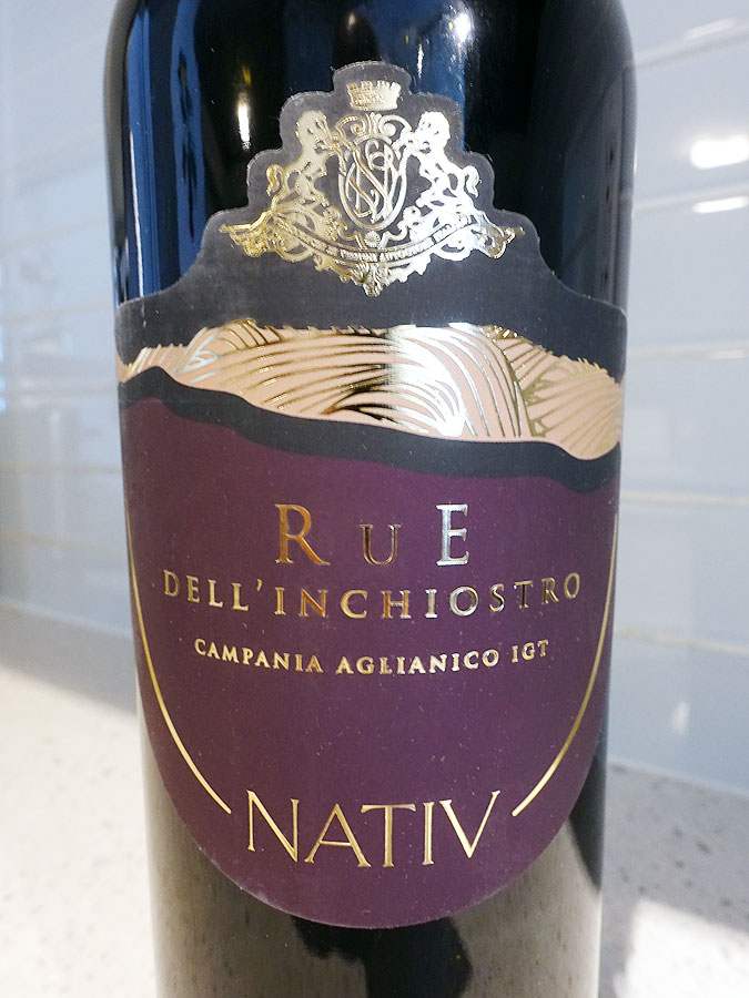 Nativ Rue dell'Inchiostro Aglianico 2017 (89 pts)