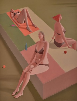 Archibald Prize 2018 Finalist - "Double" by Prudence Flint | creative emotional paintings, cool stuff, pictures, deep feelings, sad | obras de arte contemporaneo, cuadros, imagenes de pinturas tristes bonitas bellas | peintures, pitturas