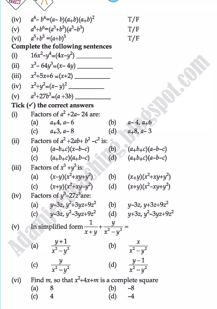 factorization-mathematics-class-9th-text-book