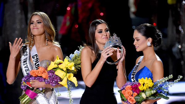 Cringe-worthy moment at the Miss Universe pageant