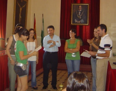 Momento de la entrega de diplomas