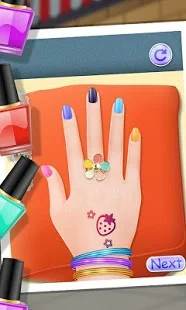 Screenshots of the Nail Makeover for Android tablet, phone.