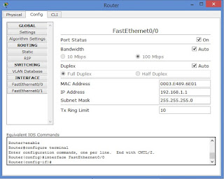 Settingan Router