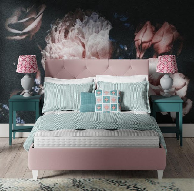 blue and pink bedroom ideas for adults