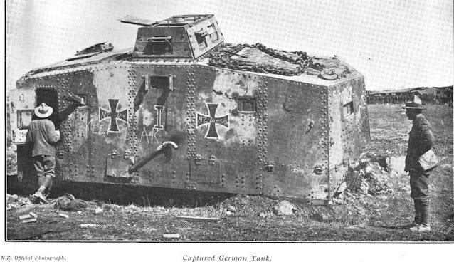 World War I captured German tank.