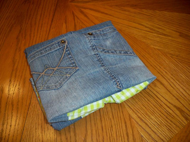 Reversible Grocery Bag From Jeans