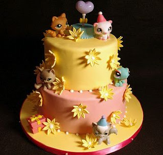 Tortas de Littlest Pet Shop para Fiestas Infantiles,parte 1