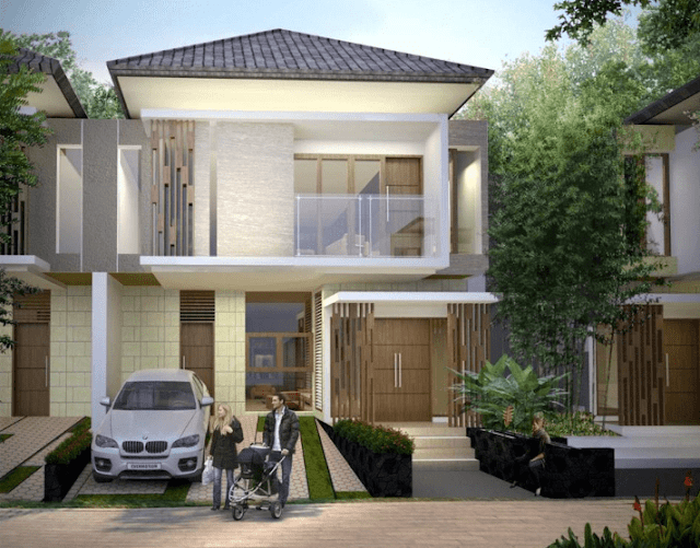 Desain Rumah Minimalis Type 90 Dua Lantai