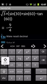 تحميل تطبيق HandyCalc أقوى حاسبةعلمية للعمليات والمعادلات الرياضية للاندرويد مجانا