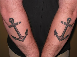 latest twin anchor tattoo