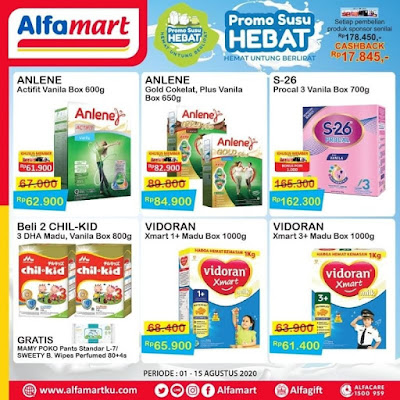 #Promosi247 #Alfamart - #PromoKatalog Susu Hebat Periode 01 - 15 Agustus 2020