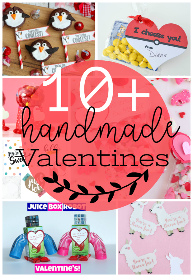 Over 10 Handmade Valentines #DIY #valentines #gingersnapcrafts