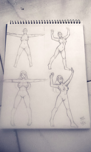 Dibujo de anatomía femenina