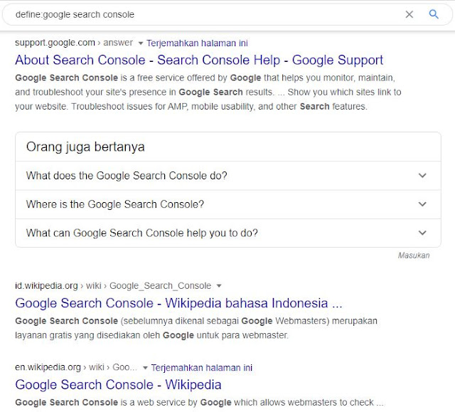 tanda define Google Search Engine Optimization