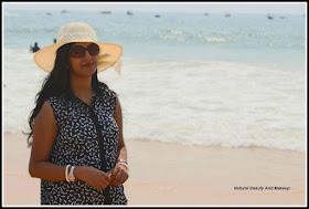 blogger anamika at calangute beach
