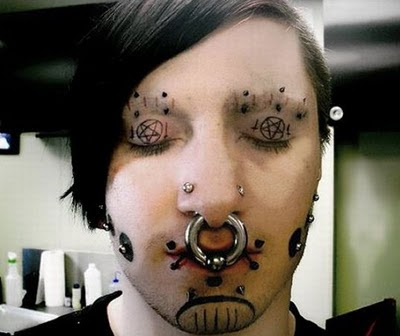 Most Unusual and Weird Face Tattoos