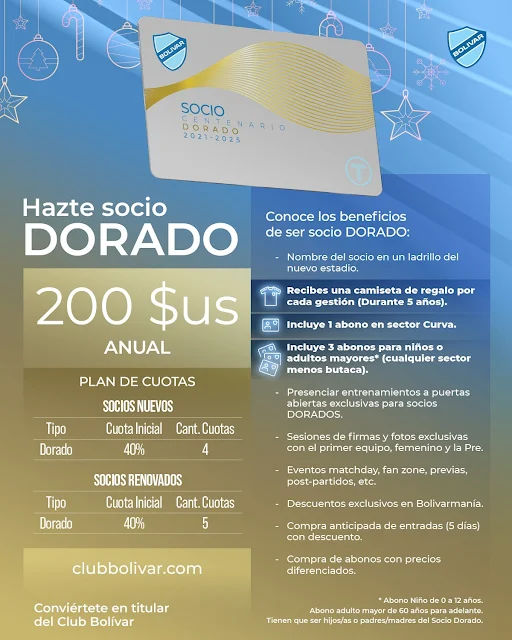 Socio Dorado Bolivar