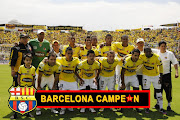 . de futbol Barcelona Sporting Club con todas sus figuras estelares. (barcelona campeon )