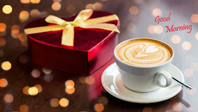 Romantic-morning-with-coffee-and-gift