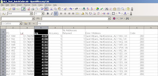 batch geocoders pasting add decimals