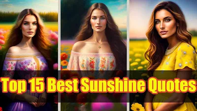 Top 15 Best Sunshine Quotes | You Are My Sunshine Quotes | Little Miss Sunshine Quotes