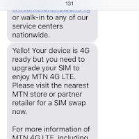MTN 4G and Glo 4G details. Plue how I Upgraded My MTN SIM To 4G And Got MTN 4G Modem Cheap.