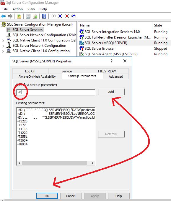 Restore Master Database SQL Server