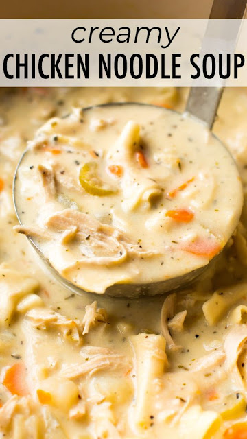 Lightened Up Creamy Chicken Noodle Soup Recipes