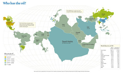 oil map of the world