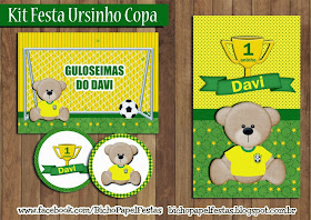 Kit Festa ursinho Copa