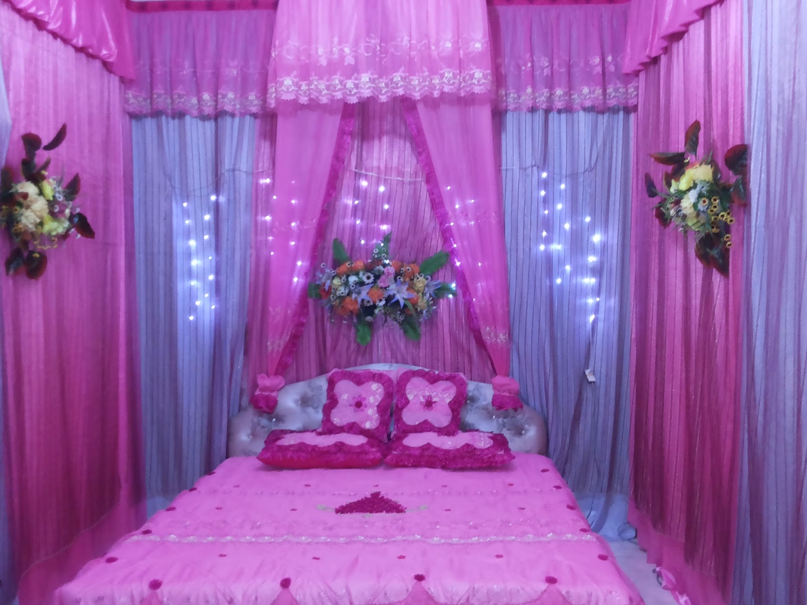 Dekorasi Pernikahan Di Rumah Sederhana Nuansa Pink Design Rumah