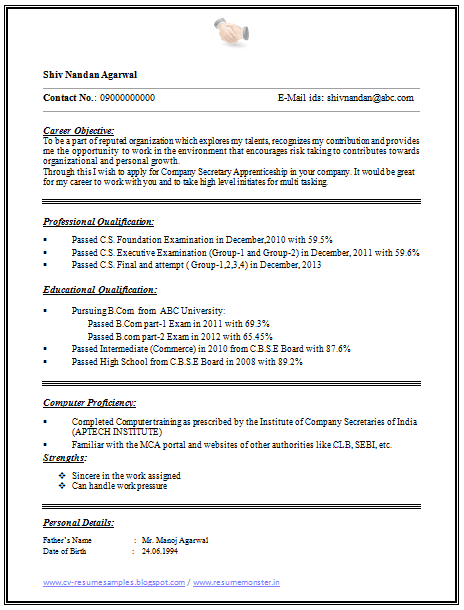 Over 10000 CV and Resume Samples with Free Download: One 