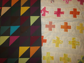 Triangle fall quilt