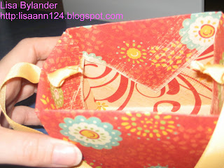 purse, Stampin Up, Paper Trey Ink, Just Rite monogram, K and Company, Wild Saffron