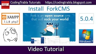Install ForkCMS 5.0.4 on Windows 7 localhost via XAMPP 7.1.8 and composer - opensource PHP CMS
