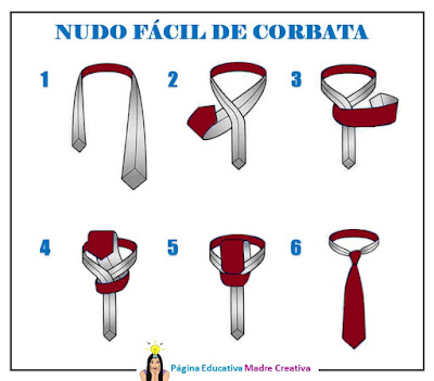 Nudo de corbata para hombres, niños caballeros