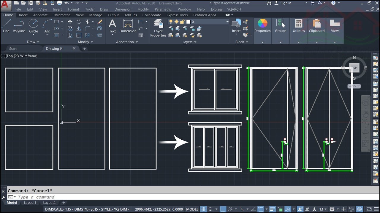 AutoCAD 2023 Tips and Tricks Quick Wall, Window, Door Magic