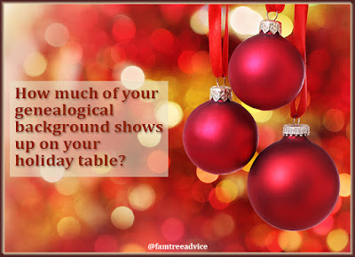 You've learned so much about your family's background. Why not show that background on the dinner table?