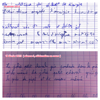 rééducation écriture cursive