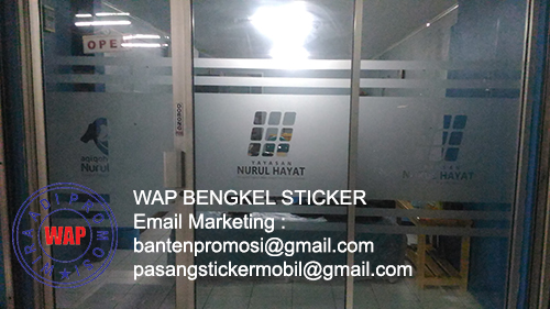 Pesan Sticker Sandblast Murah - Sticker Sandblast