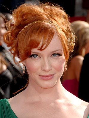 christina hendricks hairstyles