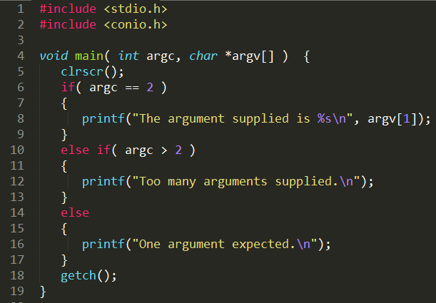 How to pass Command Line Argument in