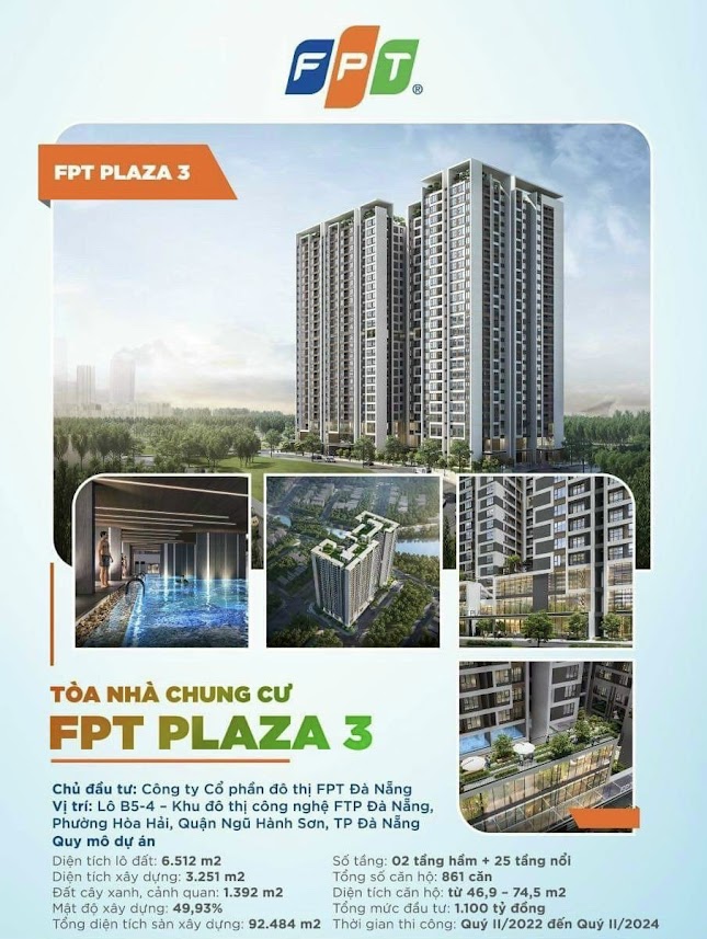 Thông tin sơ bộ Căn hộ Chung Cư FPT Plaza 3 Đà Nẵng