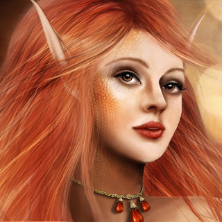 How to draw fantasy portrait from scratch in Photoshop