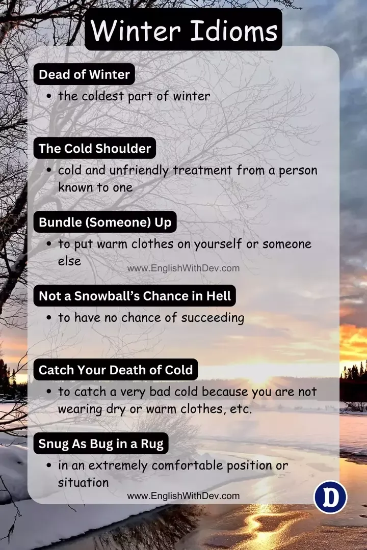 Winter idioms