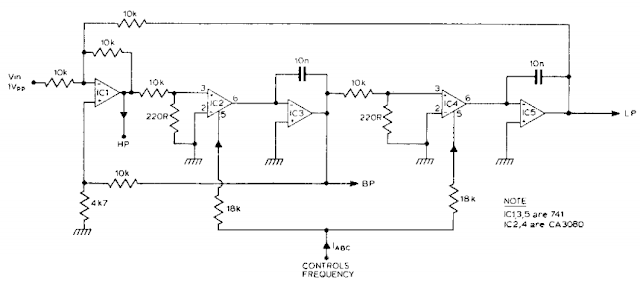 Audio Variable Filter Circuit Diagram