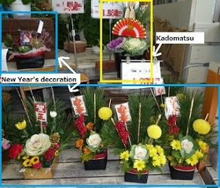 Not Kadomatsu but other type of New Year’s decorations are also sold.