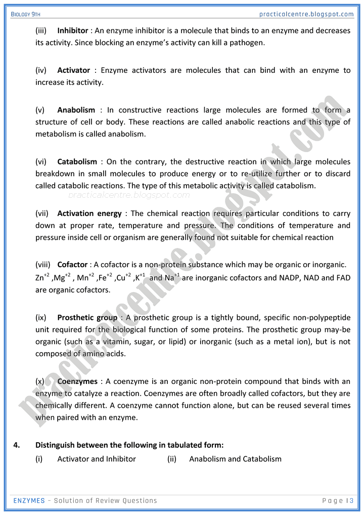 enzymes-review-question-answers-biology-9th-notes