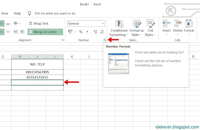 Cara Menulis Nomor Telepon di Excel (0 atau +62) tips 3.1