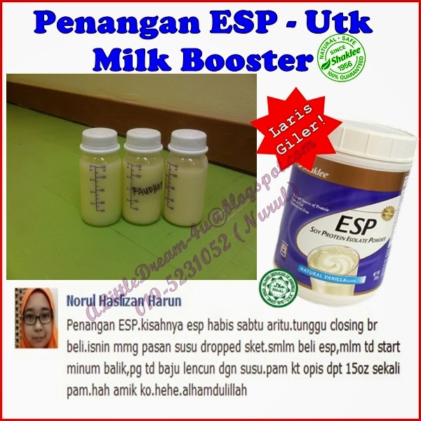 ESP Shaklee Bantu Tingkatkan Pengeluaran Susu Ibu